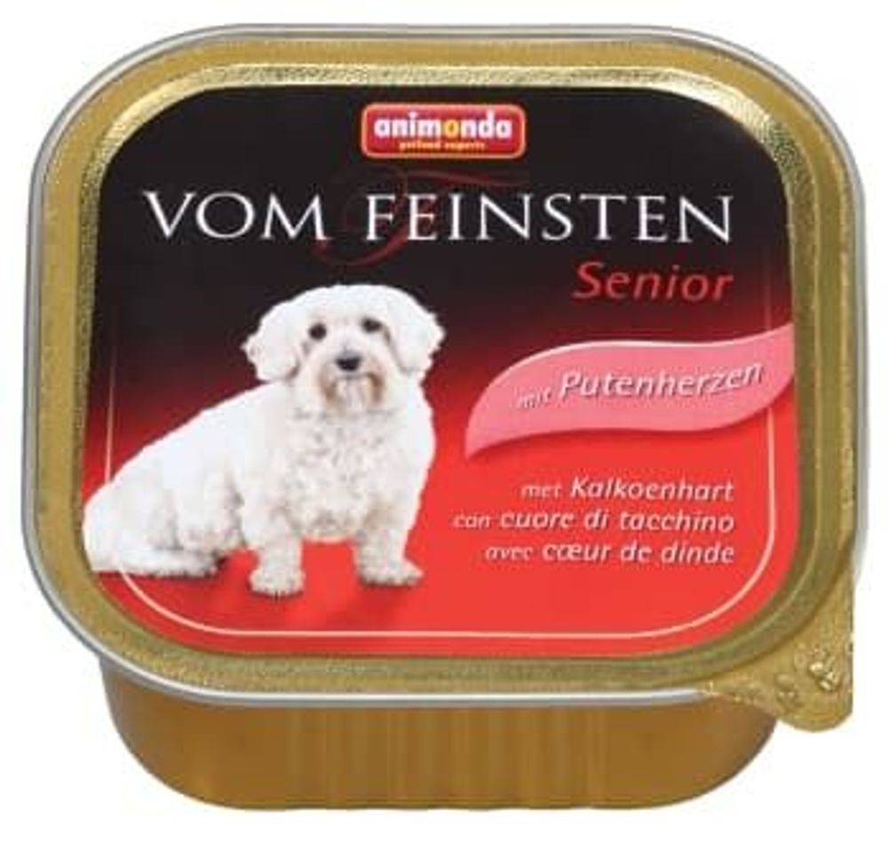 Animonda Консервы VOM FEINSTEN SENIOR с сердцем индейки д/собак старше 7 лет (150г) Animonda Консервы VOM FEINSTEN SENIOR с сердцем индейки д/собак старше 7 лет (150г)