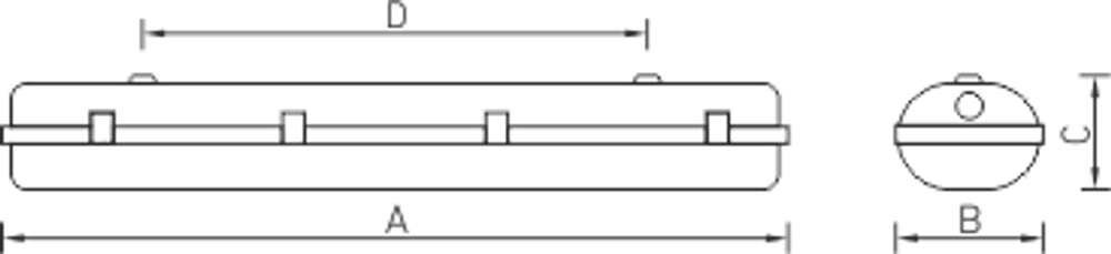 Светильник LED ДСП LZ.OPL ECO LED 600 4000K СТ