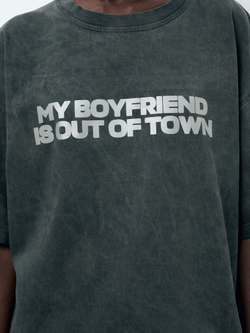 Футболка оверсайз серая