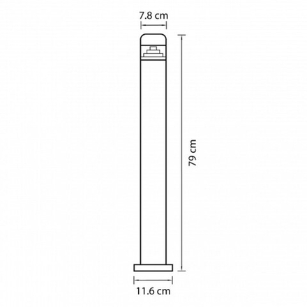 Наземный низкий светильник Lightstar Raggio 376707