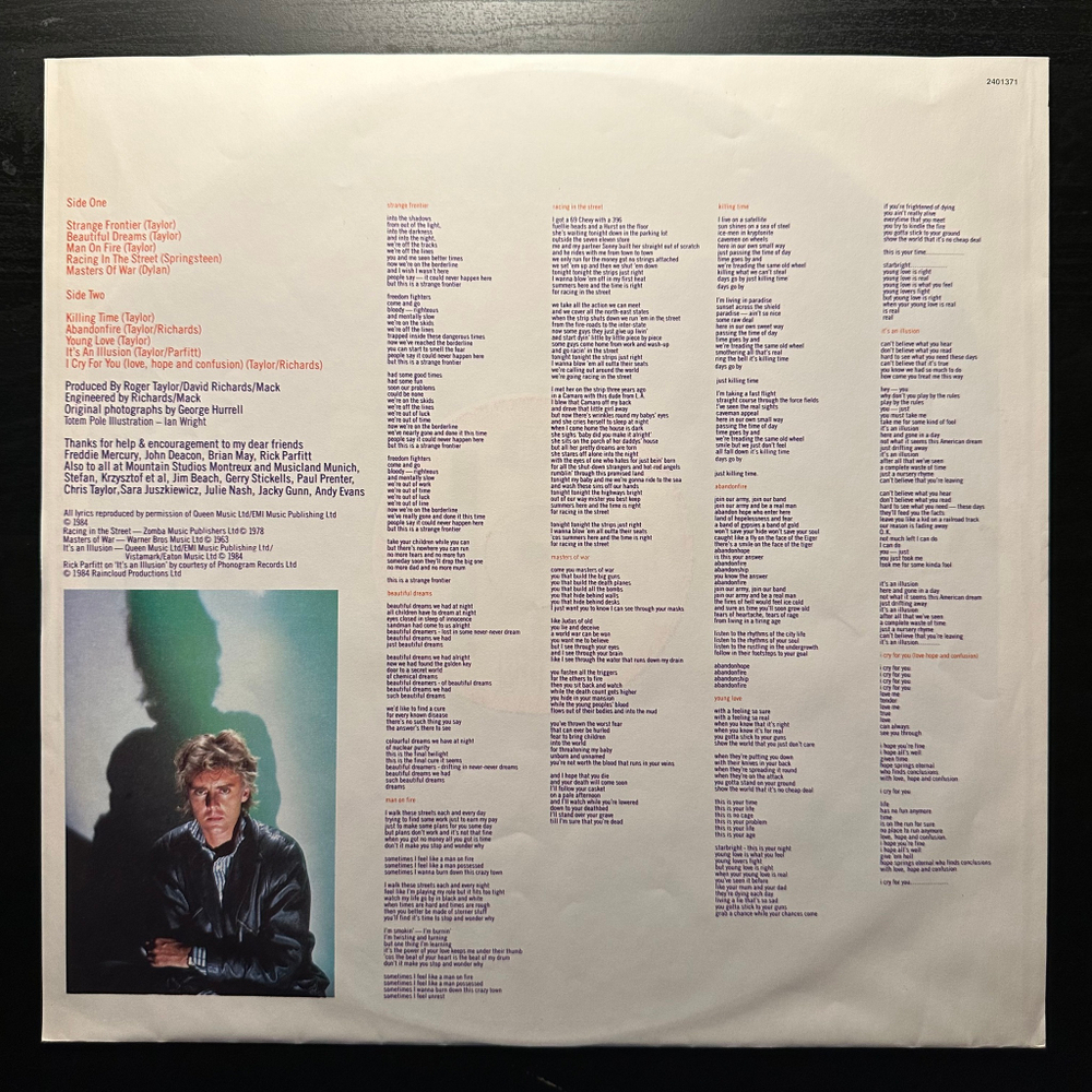 Roger Taylor - Strange Frontier (Европа 1984г.)