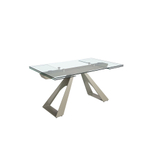 Раздвижной обеденный стол Angel Cerda 1125/MC22052DT из закаленного стекла 160/200/240 x 90
