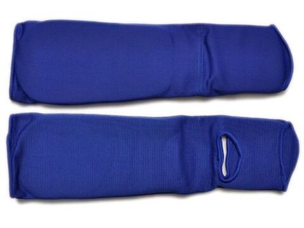 Защита ноги для единоборств, от колена до пальцев. Размер L: 748-3-L  (Синий)