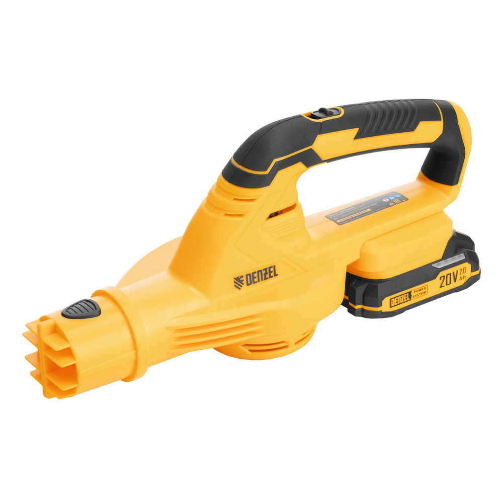 Воздуходувка аккумуляторная, AB-500, 60 м/с, 500 м3/ч, Li-Ion, 20 В Denzel
