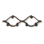 Вешалка настенная Montage, 6 крючков, черный/орех