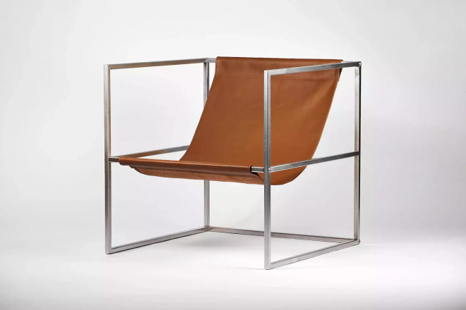 Уличное кресло TESS Outdoor Chair Premium stainless / natural leather (Up!Flame)