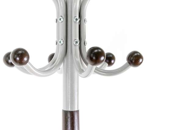 Вешалка напольная Д 4 металлик/ венге