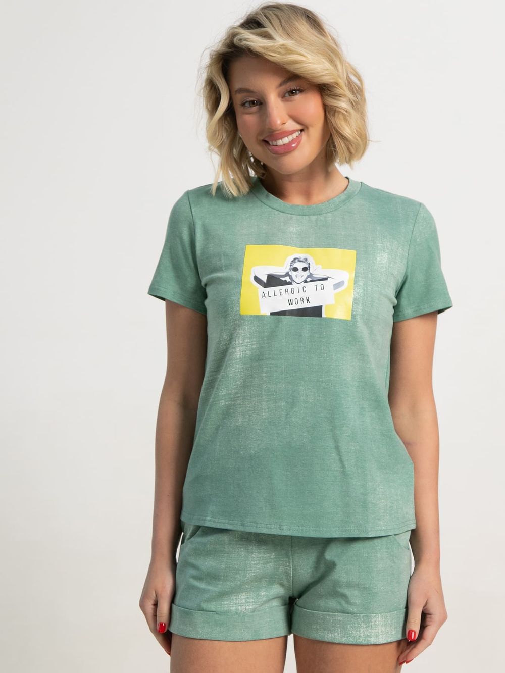 Костюм с шортами Тео (зеленый) К15671-50М LT Collection