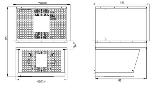 Холодильный моноблок потолочный Полюс MMR 115 (МСп 115 Dixell)
