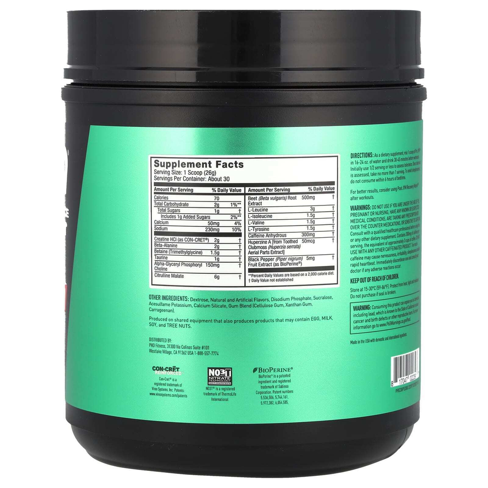 JYM Supplement Science, Pre JYM, High Performance Pre-Workout, ананас и клубника, 1,7 фунта (780 г)