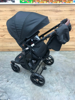 Детская коляска Luxmom 608 2в1 (черный)