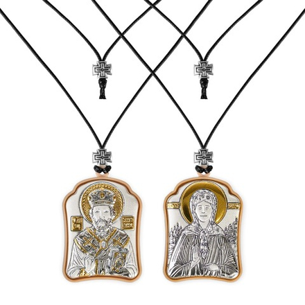 Николай-Матрона, подвеска 2х сторонняя 30х40