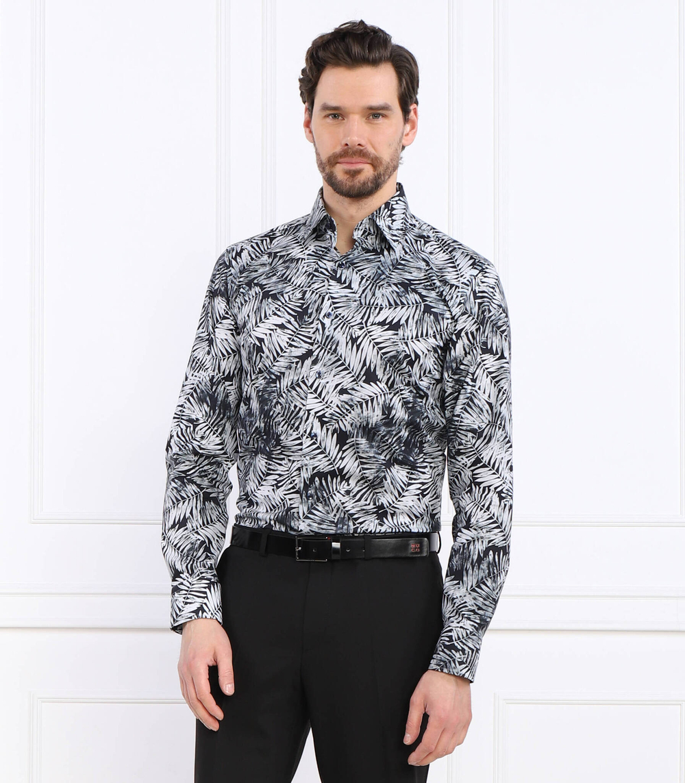 Рубашка H-HANK-kent-C1-214 BOSS BLACK - черный(50490034)