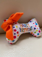 Игрушка с пищалкой - КОСТОЧКА - С ДНЕМ РОЖДЕНИЯ "Happy Birthday Bone" Dog Haute Couture (USA, Chicago), 18 см