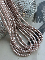 "Жемчуг круглый" 4мм, "Майорка. Имитация" (нить)