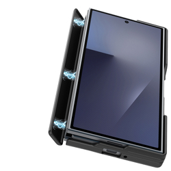 Усиленный чехол черного цвета с MagSafe для Samsung Z TriFold, серия Expn Series Magnetic от Dux Ducis