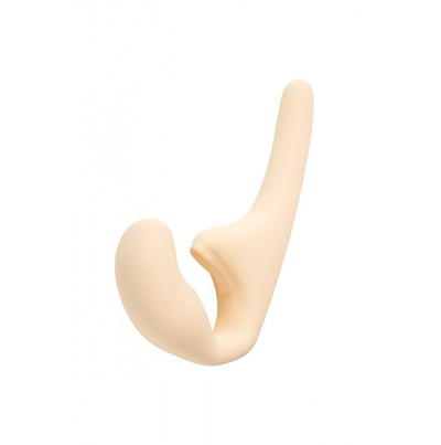 Безремневой страпон Natural Seduction бежевый 20,5 см