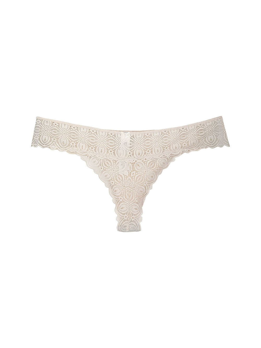 Трусики-бразилиана со средней линией талии Novecento (Размер: 3 размер) (Цвет: кремовый)