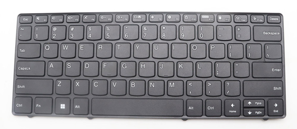Клавиатура для ноутбука Lenovo 100w 300w 500w Yoga Gen 4 черная