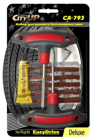 Шнурки (НАБОР) для бескамерки  СА-793 DELUXE (шило-рашпиль,аппликатор жгута,жгуты,клей)