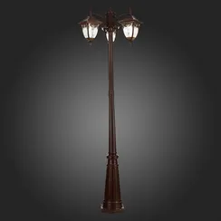 SL083.705.03 Светильник уличный наземный ST-Luce Кофейный/Кофейный, Прозрачный E27 3*60W CHIANI