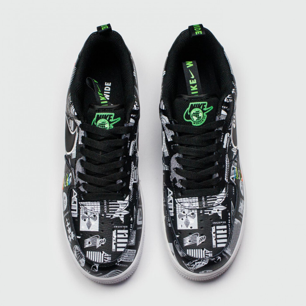кроссовки Nike Air Force 1 Low Black Pictures