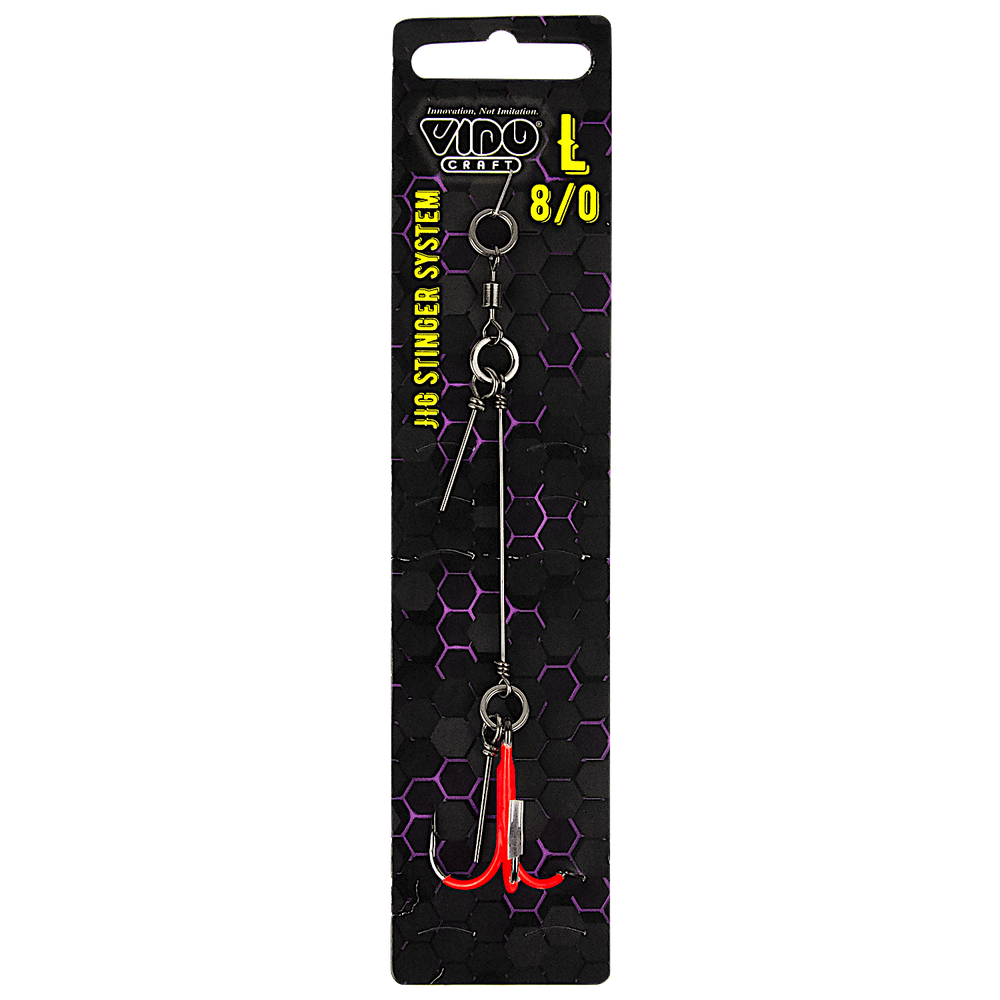 Стингер для джиг-головки Цветной Vido Craft VD-CSTJE 1шт Stinger Eye Jig Тройник -
