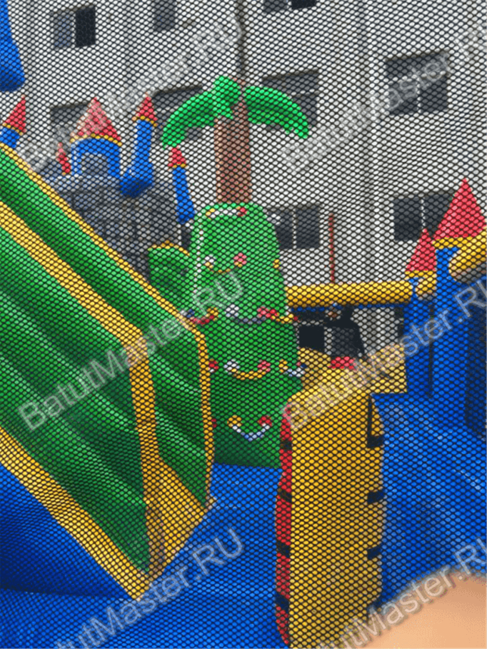 Большой надувной батут "Средневековье" 10*10*5 м