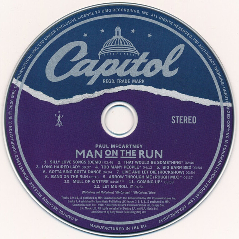 Paul McCartney / Man On The Run (Music From The Motion Picture Soundtrack)(CD)