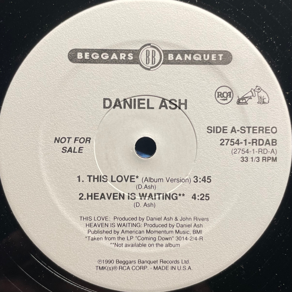 Daniel Ash ‎– This Love (США 1990г.) EP
