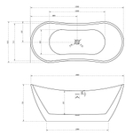 Акриловая ванна ABBER AB9322 белая