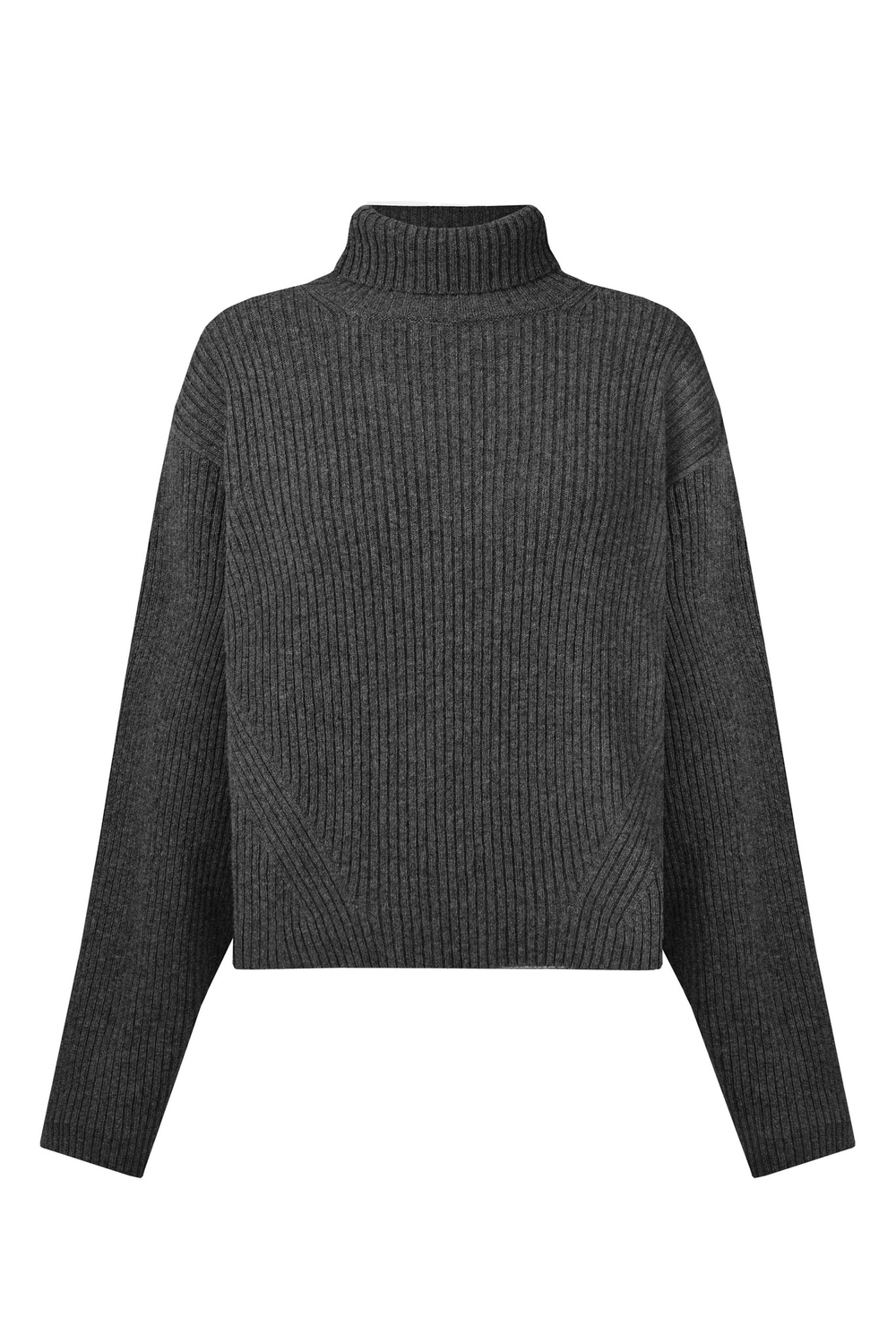 Серый шерстяной свитер