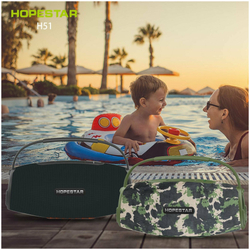Портативная беспроводная Bluetooth колонка HOPESTAR H51/портативная акустика /блютуз колонка 55Вт (Черный)