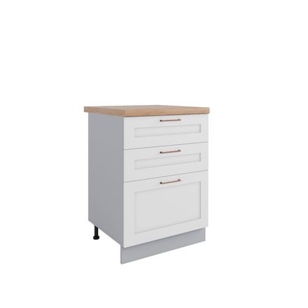 Кухня Модуль СЯБ 600 Квадро Белый софт