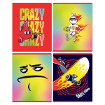 Тетрадь А5 48л. клетка "Crazy" (BG)