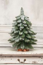 Ель искусственная настольная заснеженная «Фогу» (пвх) от 45 см до 75 см