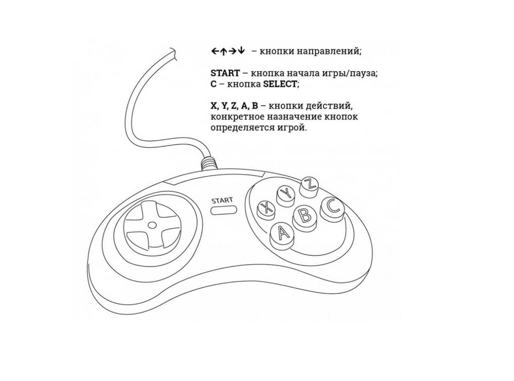 Джойстик для приставки Сега "Orang" 2шт./уп. (JS-25)