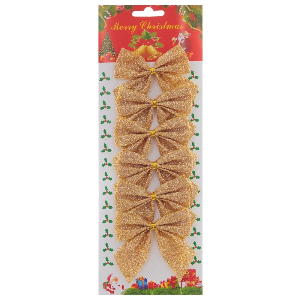 GAEM Набор из 6шт Изделие декоративное "Бант", L12 W2 H29 см, 5в.