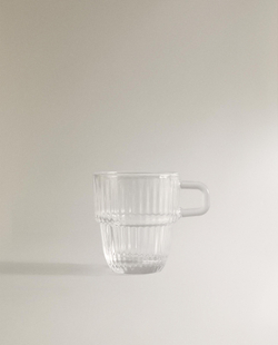 Zara Home чашка из стекла, цвет прозрачный, 7.6 см