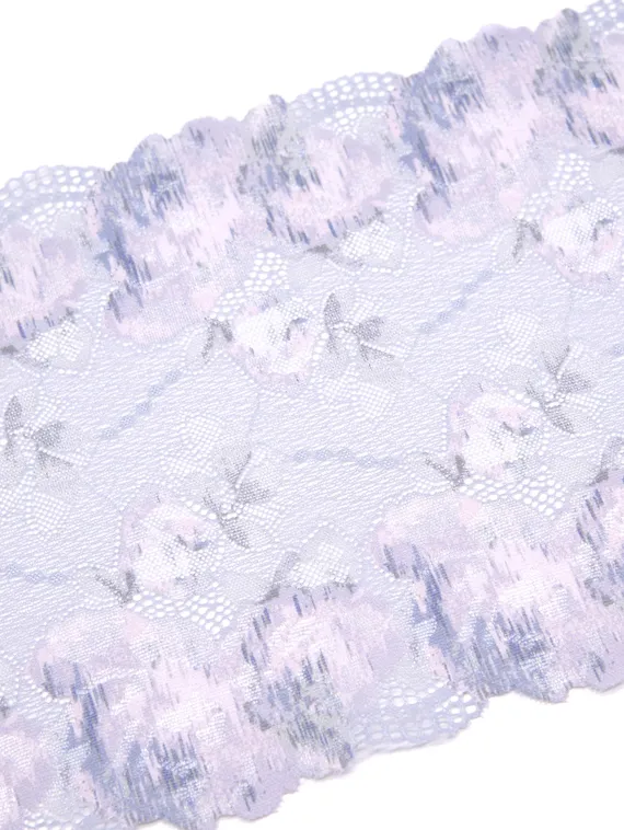03-254 Кружево эластичное 22 см, акварель, лаванда