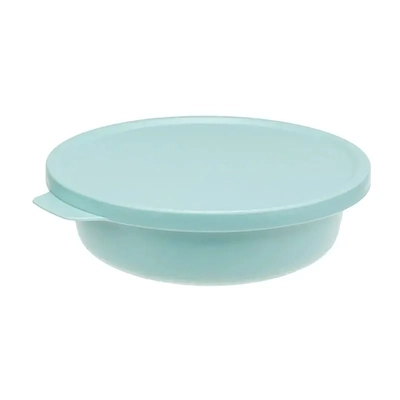 Миска ТЭСТИ 0,5л с крышкой Морская волна