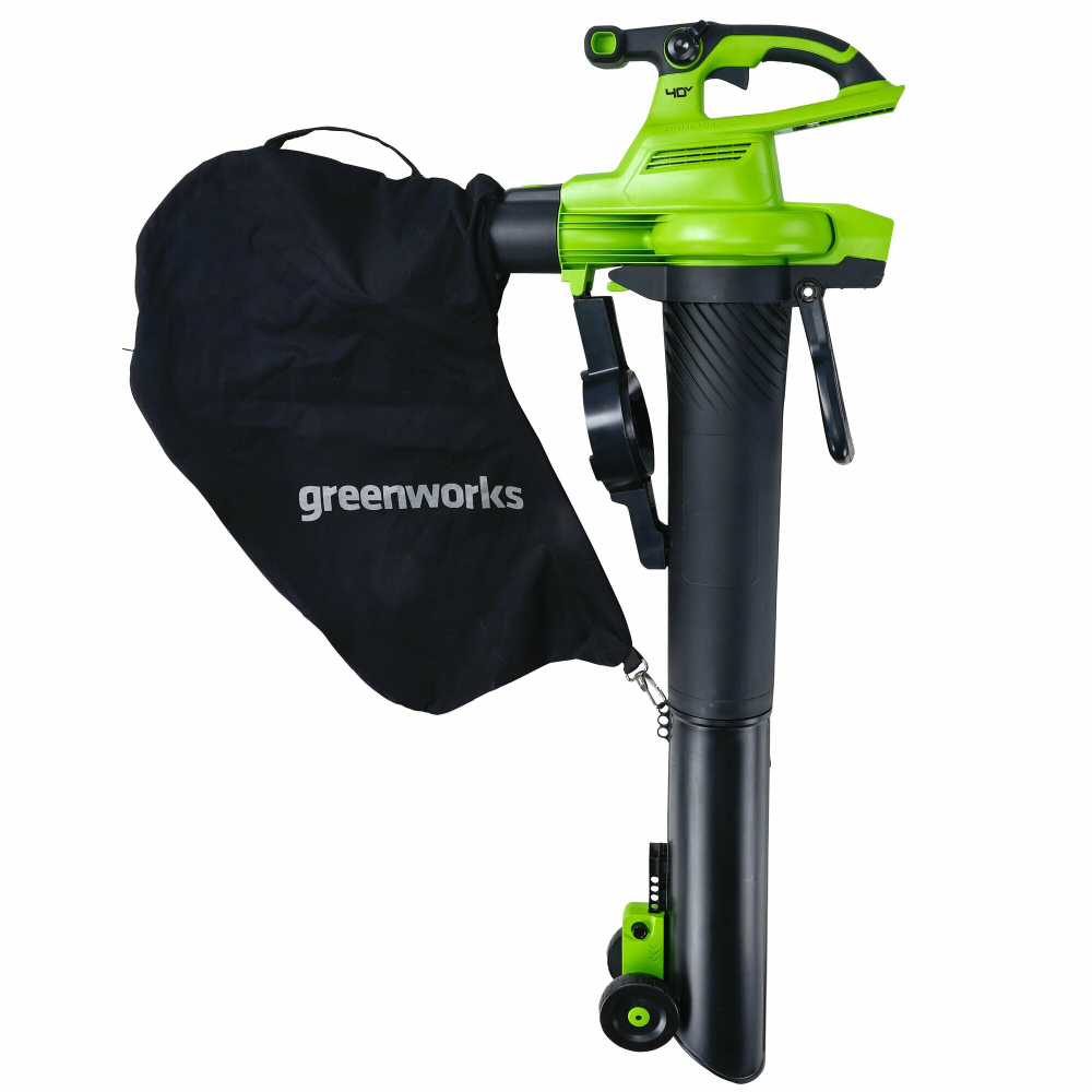 Воздуходувка-пылесос аккумуляторная ручная Greenworks GD40BVII 40В Li-Ion без АКБ и ЗУ (2406907)