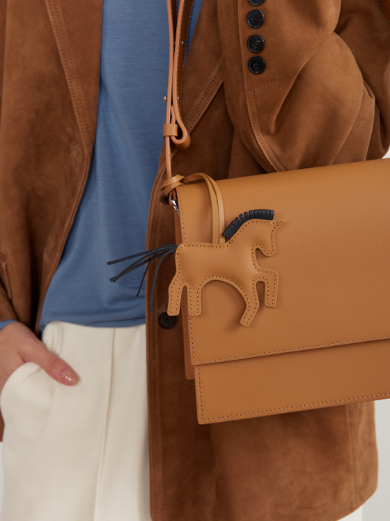 БРЕЛОК ЛОШАДКА NUDE|BLACK