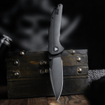 Складной туристический нож TRIVISA Arae-03B клинок 14C28N рукоять G10 (черный-черный)