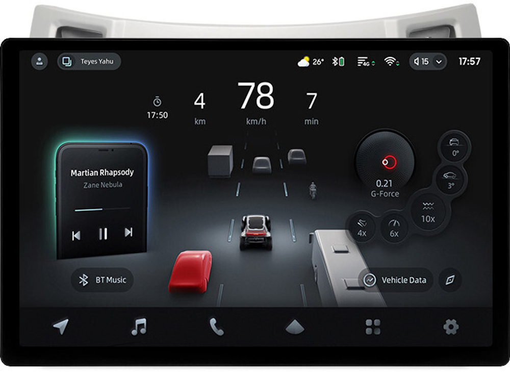 Магнитола для Toyota Vitz 2, Yaris 2 2005-2011 (рамка серебро) - Teyes CC4-PRO монитор 13" 2K QLED на Android 13, Snapdragon 778G, 8+128, AI, CarPlay, DSP, 4G SIM-слот