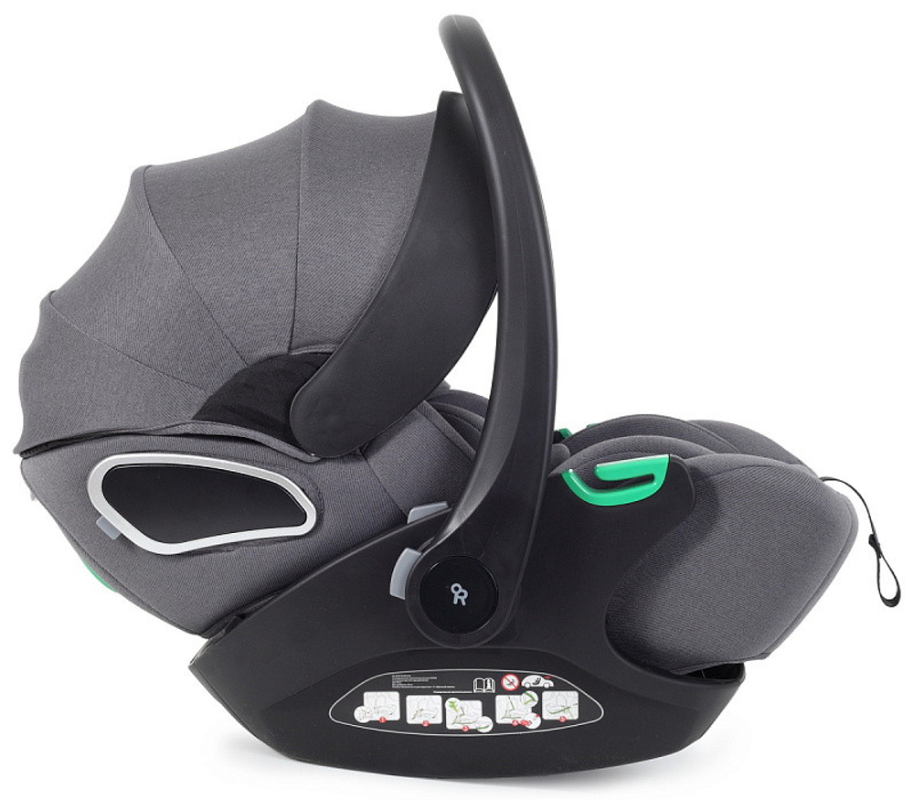Детская коляска Rant Teo Soft 3 в 1 с автокреслом Evomax Grey Graphite