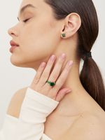 СЕРЬГИ "BASE GREEN"