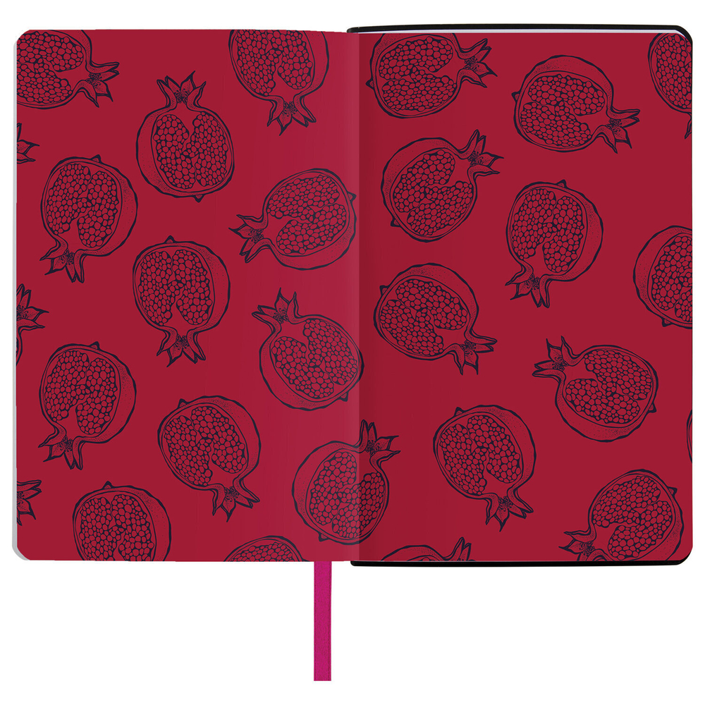 Ежедневник недатированный А5 (138х213 мм) BRAUBERG VISTA под кожу гибкий 136 л. "Pomegranate" (2 штуки в упаковке)
