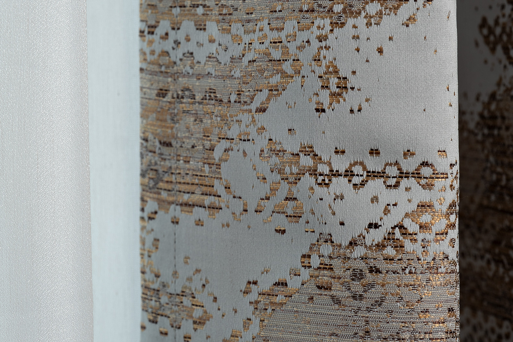 Портьера 275х260 Garda Decor Bromley голубой