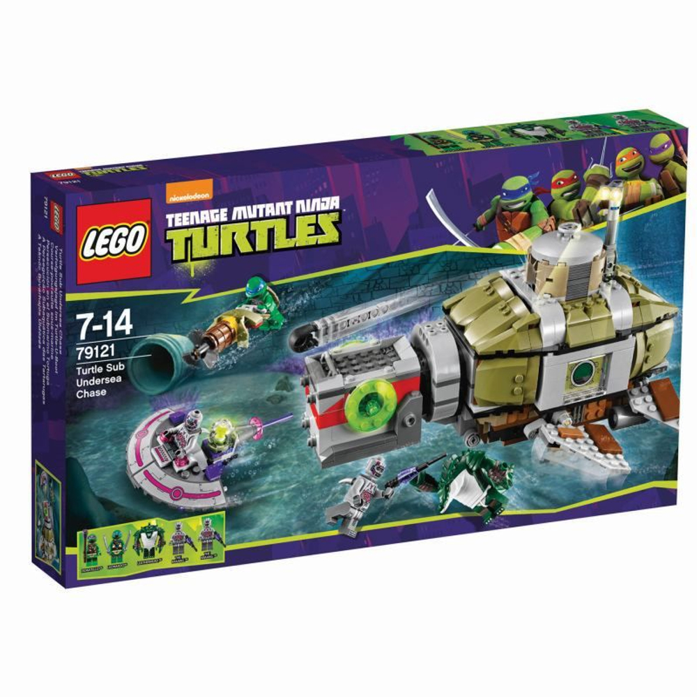 LEGO Ninja Turtles: Погоня черепашек под водой в море 79121 — Teenage Mutant Ninja Turtles: Turtle Sub Undersea Chase — Лего Черепашки-ниндзя мутанты